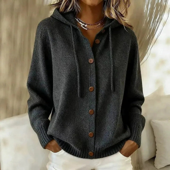 Hassiba - Cozy Hooded Cardigan