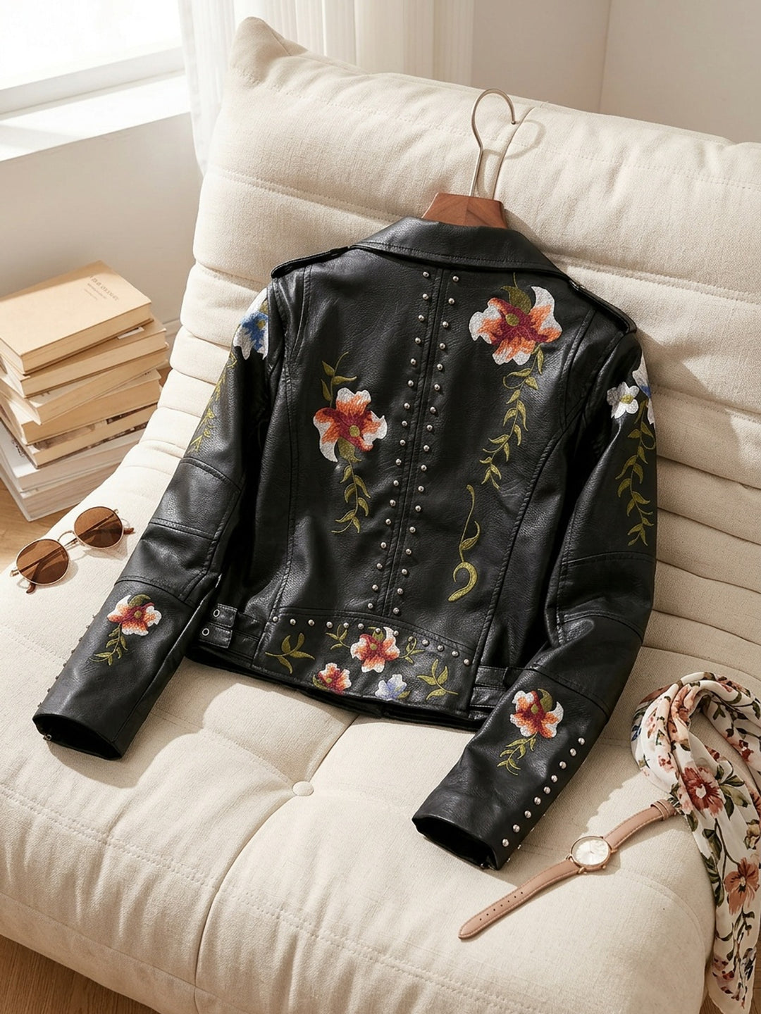 Litsitso - Floral Print Short Jacket