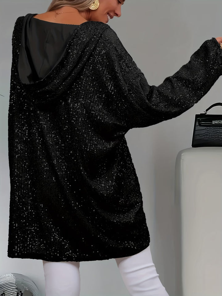 Jessia - Long Sleeve Hooded Top