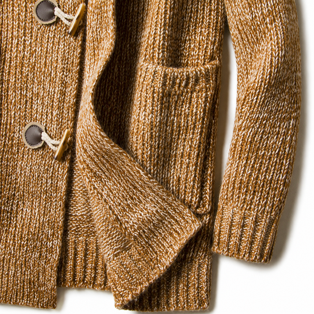 Lyndan - Hooded Longline Cardigan With Toggles