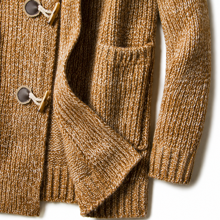 Lyndan - Hooded Longline Cardigan With Toggles