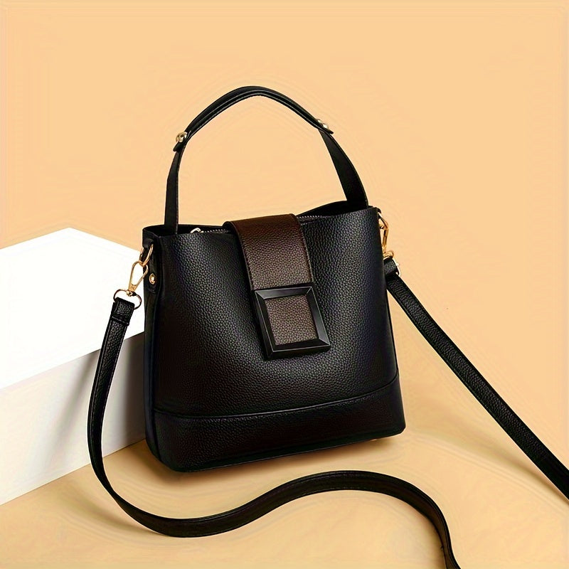 Maladho - Elegant Bucket Bag With Adjustable Shoulder Strap