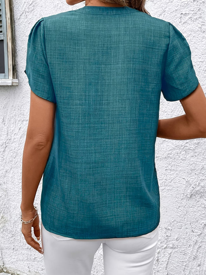 Kacey - Short Sleeve V-Neck Shirt