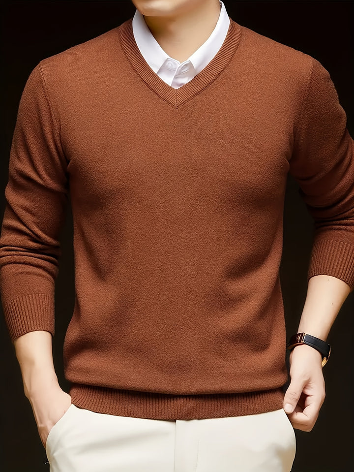 Dionysis - Cross Border V-Neck Knitted Sweater