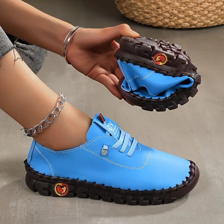 Hilga - Flexible Sole Lace Up Sneakers