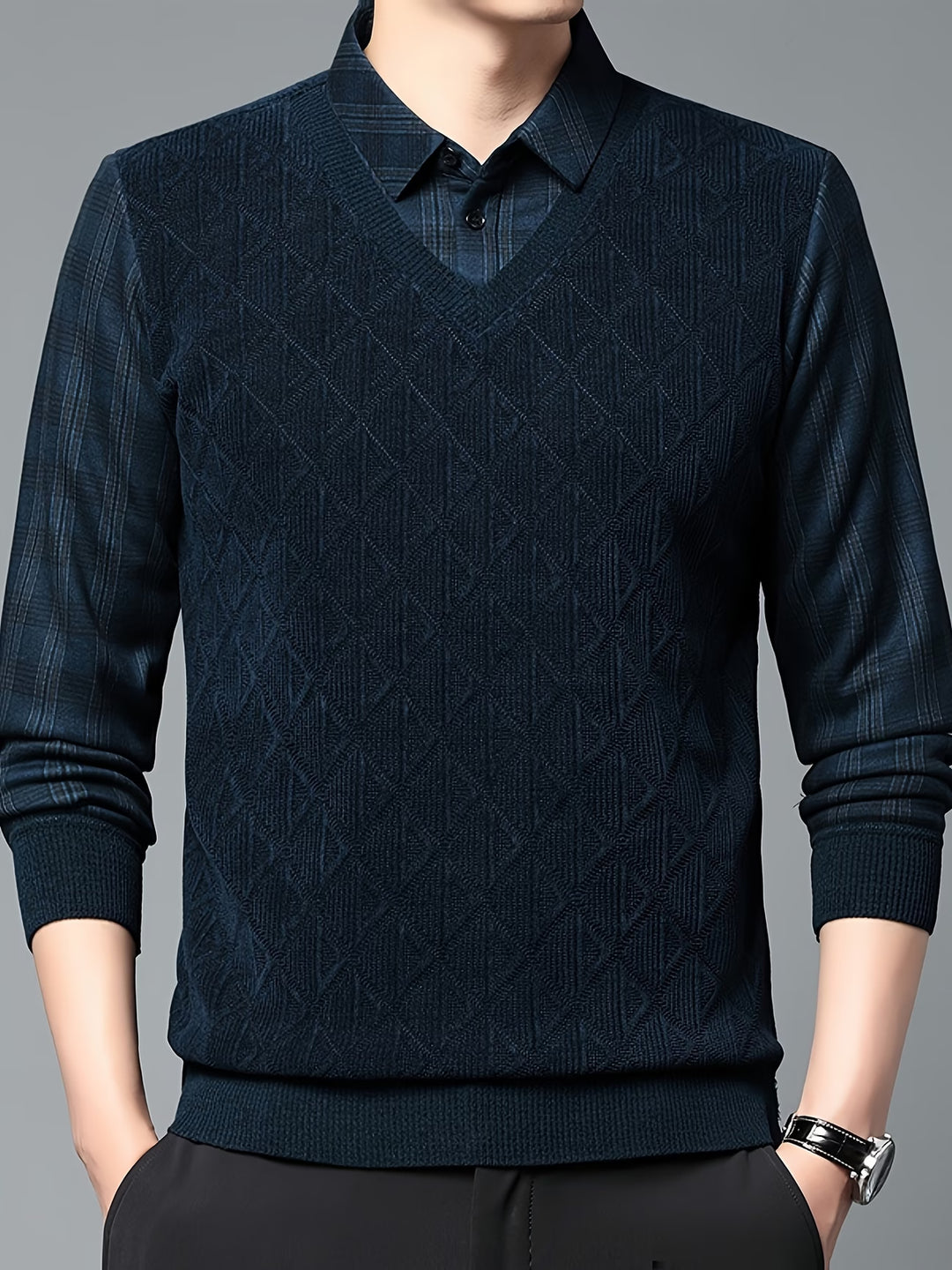 Alan - Long Sleeve Knitted Sweater