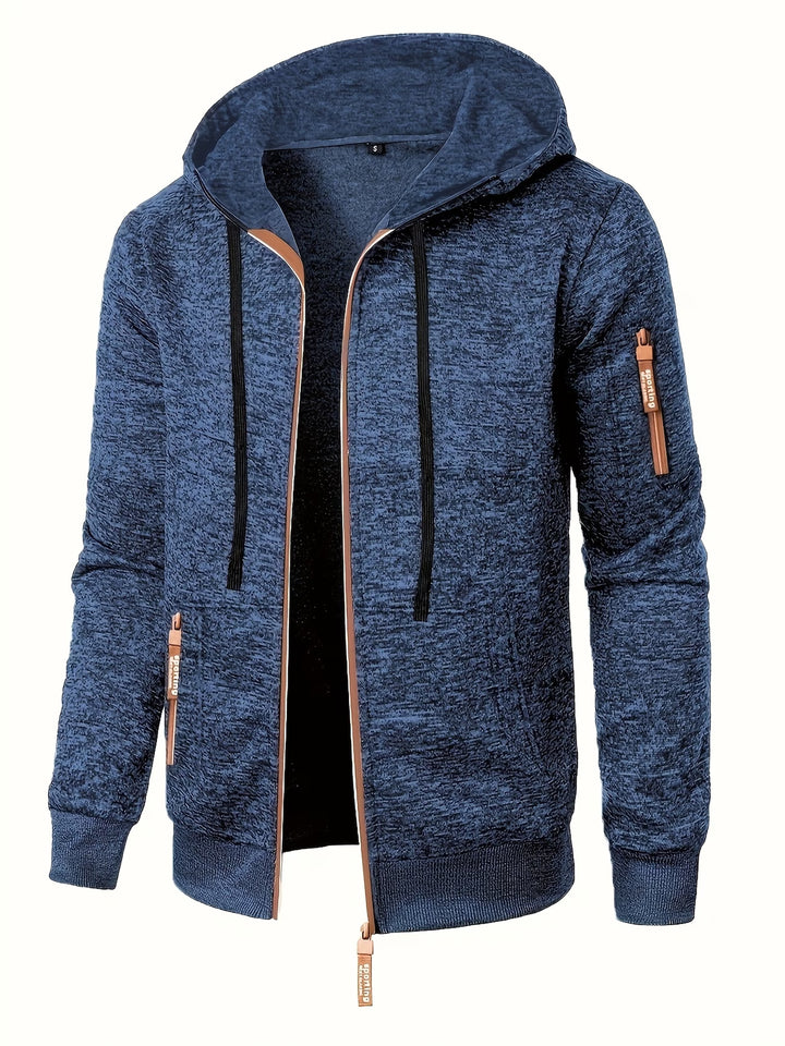 Ewen - Long Sleeve Zip-Up Hoodie