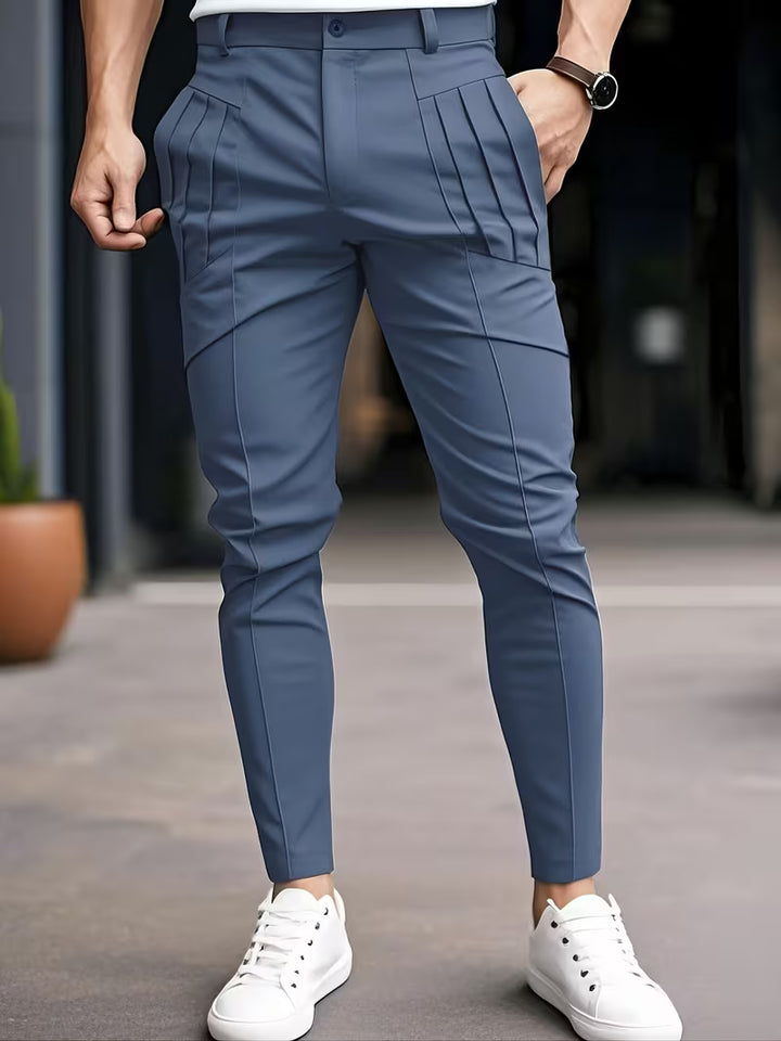 Altmann - Slim-Fit Pleated Pocket Trousers