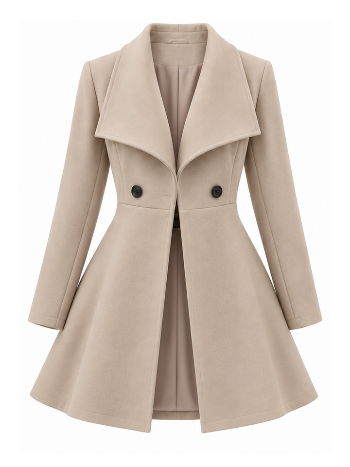 Nillza - Fitted Longline Coat With Lapels