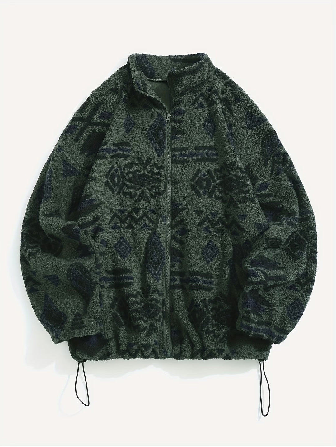 Esra - Long Sleeve Geometric Print Jacket