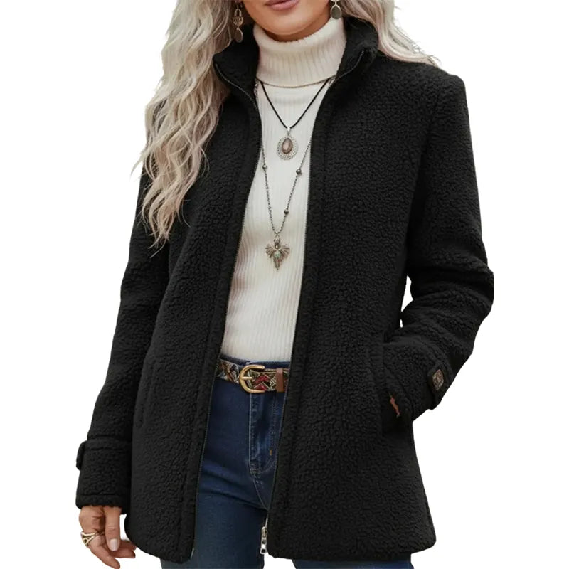 Elanne - Casual Jacket With Stand Up Collar