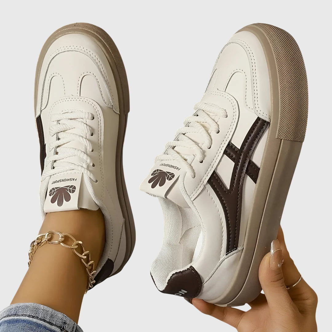Necdet - Sneakers With Lace-Up Closure and Contrast Stripes