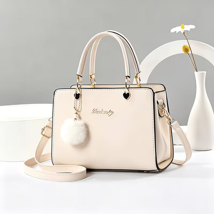 Sanika - Handbag With Pom-Pom Charm and Shoulder Strap