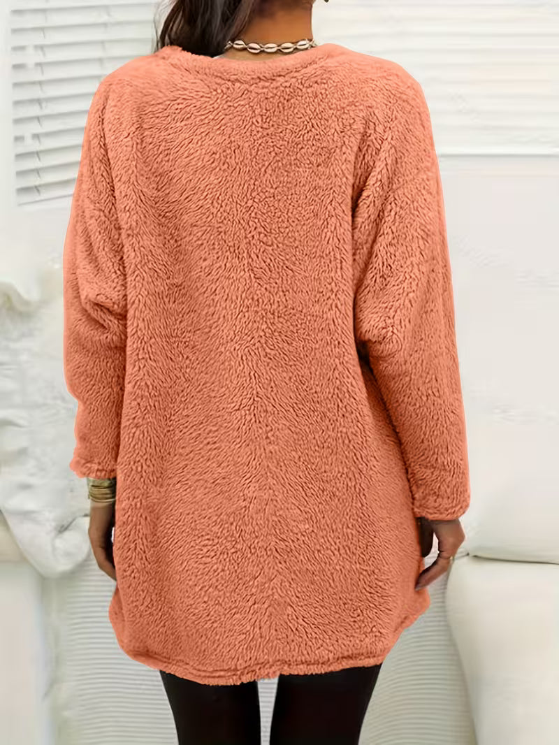 Zibija - Fleece Sweatshirt With Dandelion Print