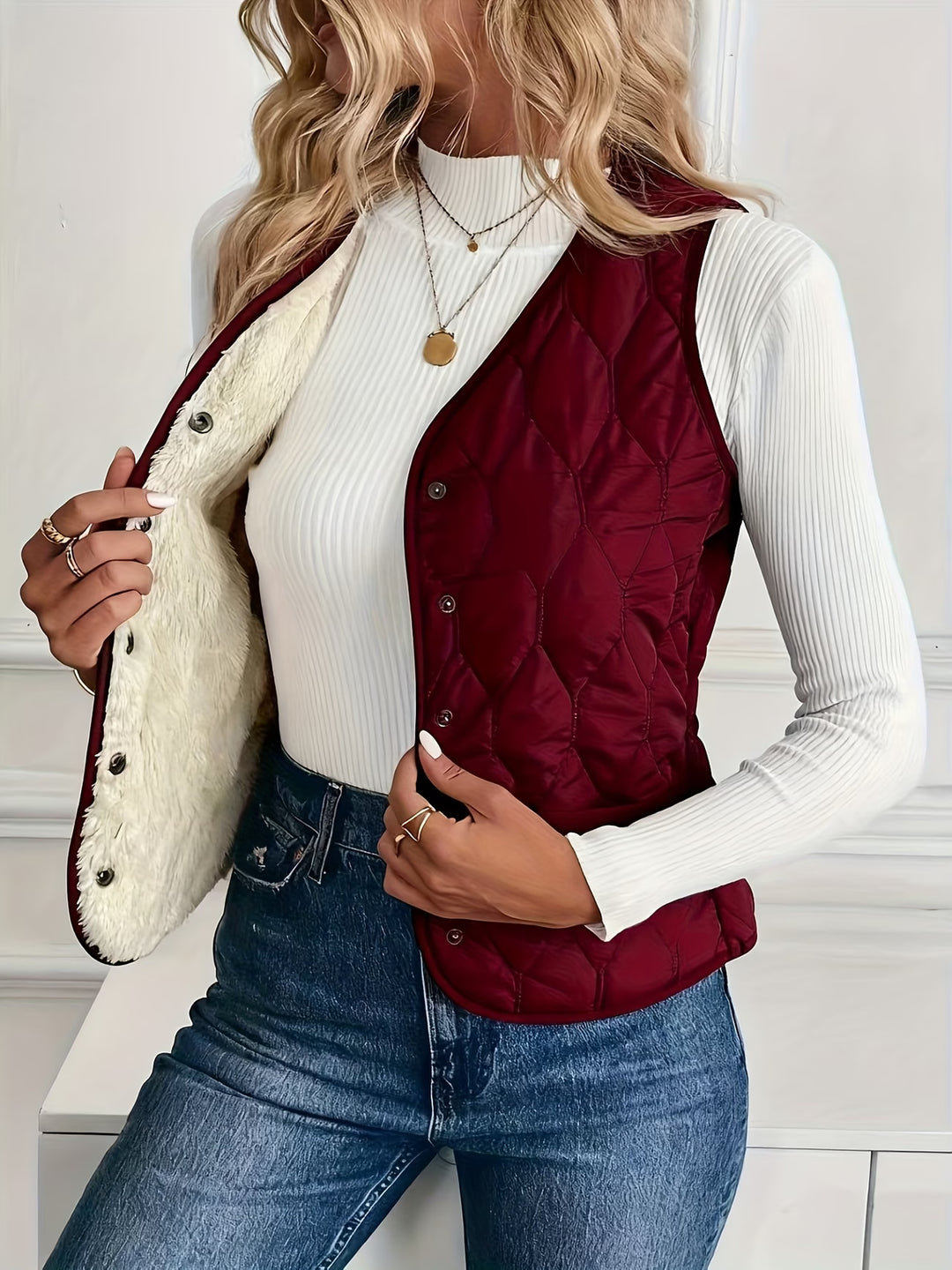 Mandia - Sleeveless Vest With Pockets