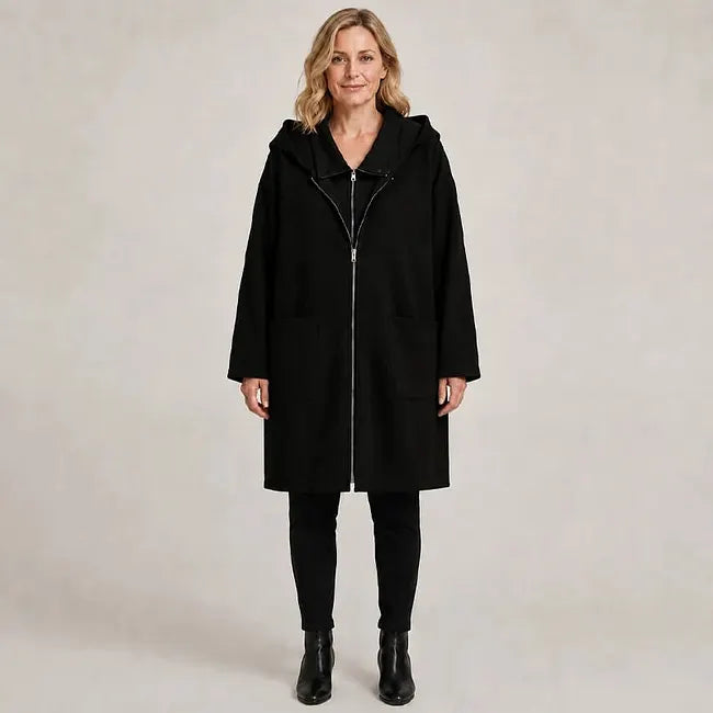 Cerina - Mid-Length Hooded Jacket