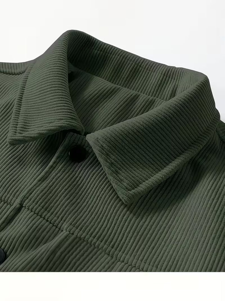 Matthaus - Corduroy Jacket With Collar and Flap Pockets