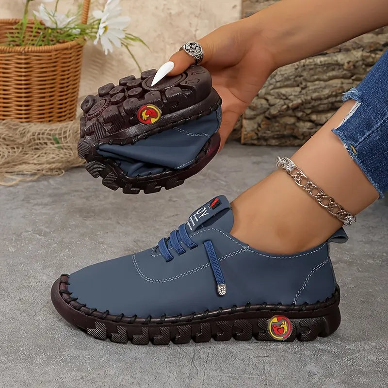 Hilga - Flexible Sole Lace Up Sneakers