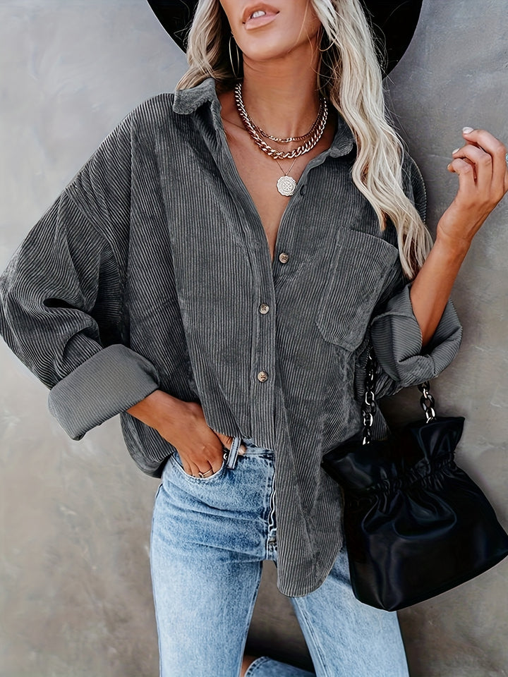 Gliosmar - Spring Long Sleeve Shirt With Pocket