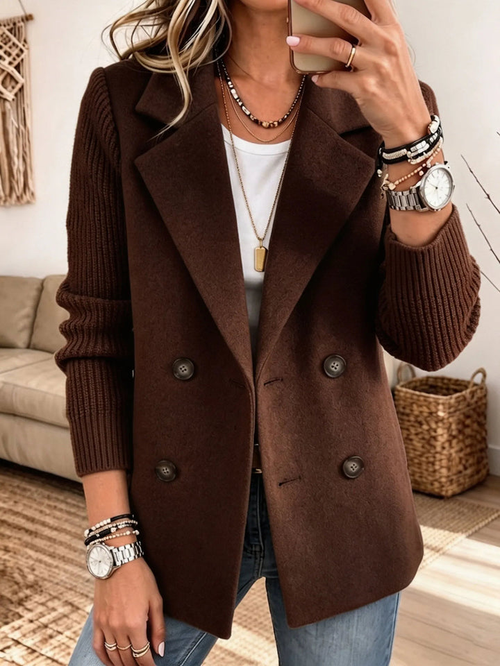 Winchell - Stylish Autumn Jacket With Knitted Sleeves