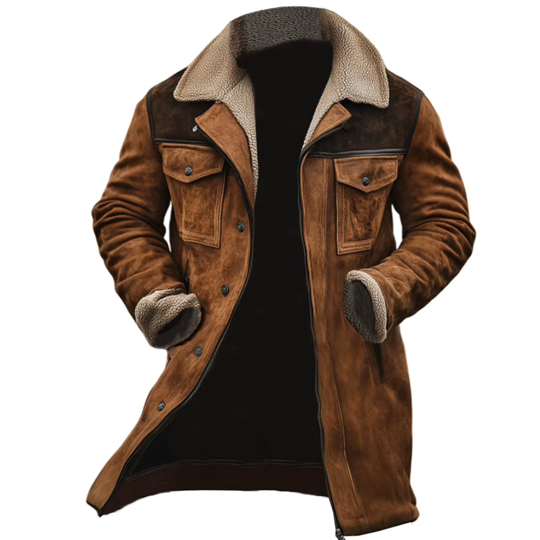 Braden - Suede Jacket With Sherpa Collar