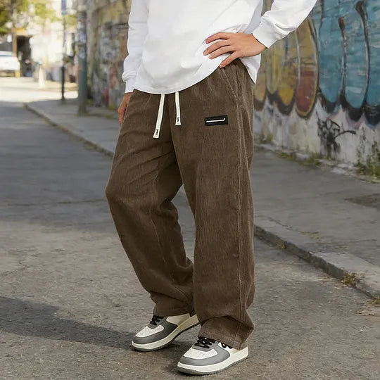 Warren - Wide-Leg Drawstring Pants With Pockets
