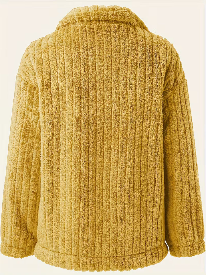 Libila - Faux Fur Jacket Jacket With Pockets