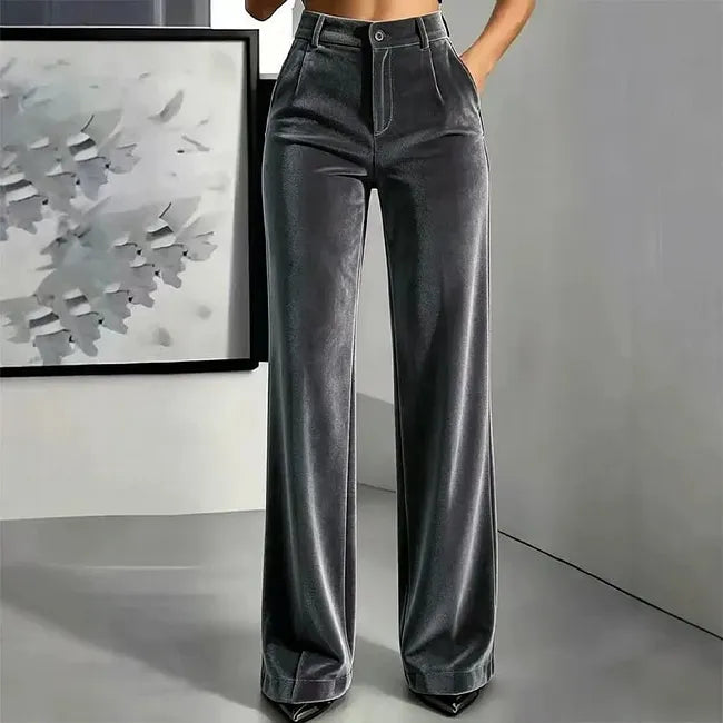 Jana - High Waist Wide Leg Trouser