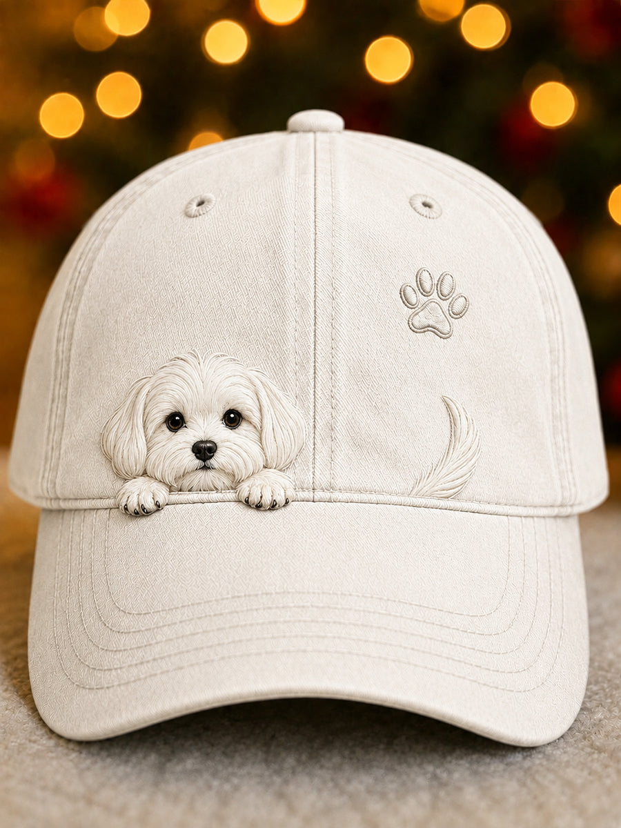 Pawlina - Cute Dog Graphic Adjustable Cap