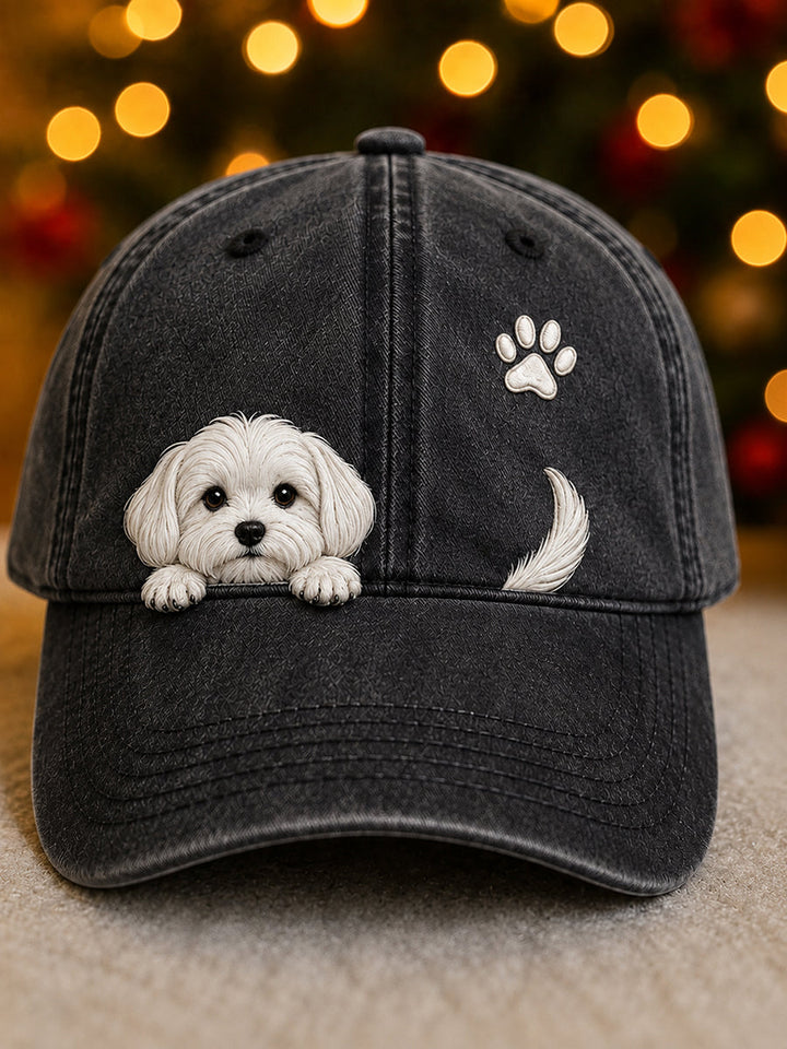 Pawlina - Cute Dog Graphic Adjustable Cap