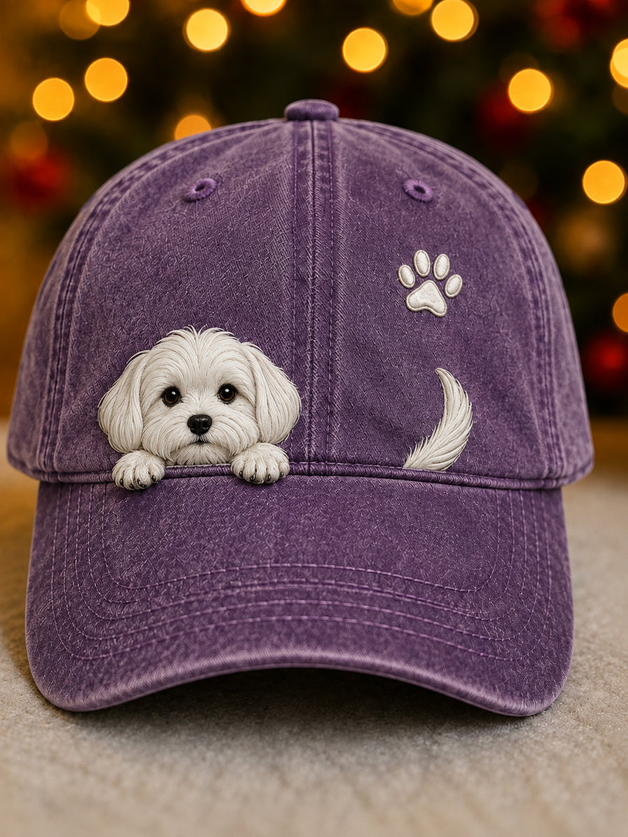 Pawlina - Cute Dog Graphic Adjustable Cap