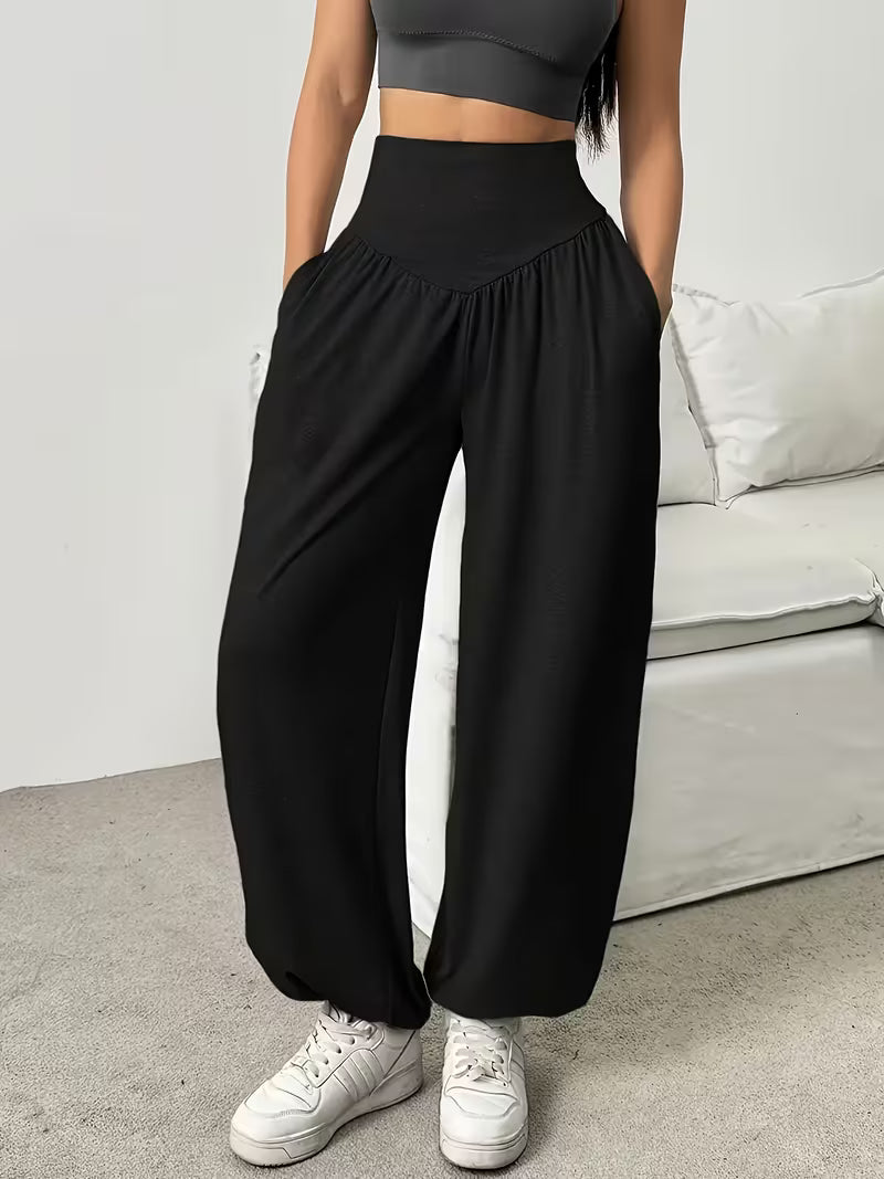 Millora - Stretchy Soft Wide Leg Trousers