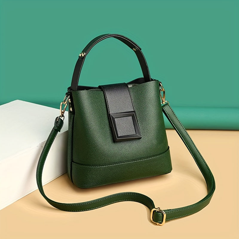 Maladho - Elegant Bucket Bag With Adjustable Shoulder Strap