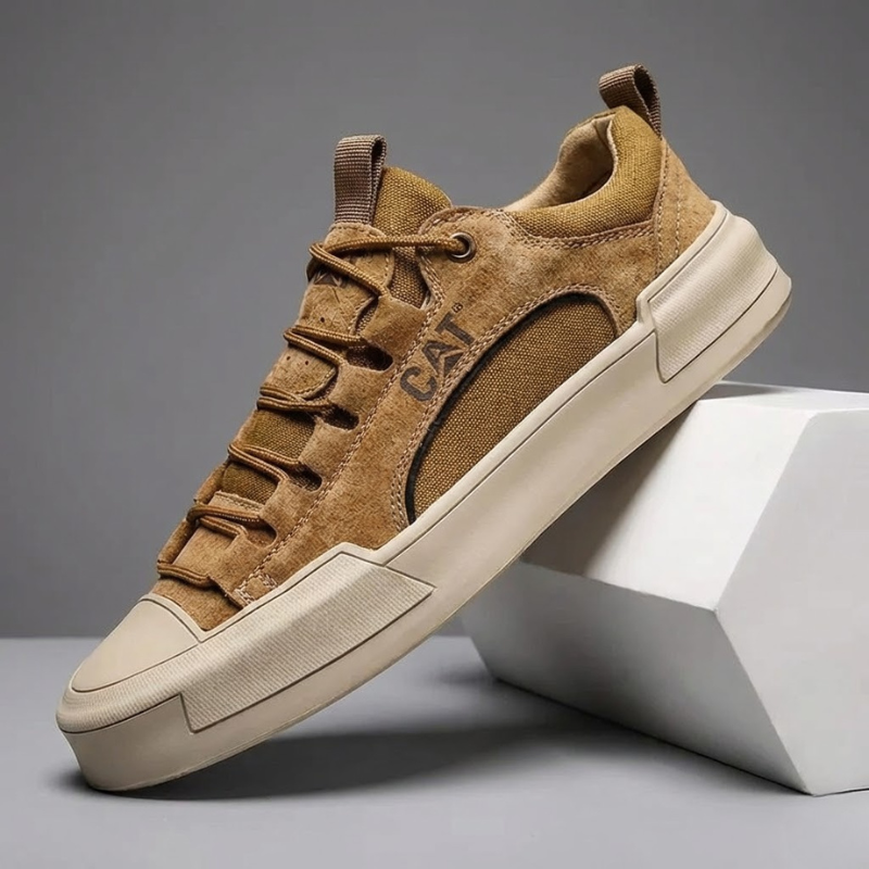 Atherton - Casual Suede Lace Up Sneakers