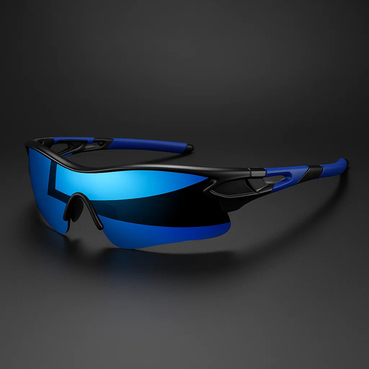 VeloShade - Mirrored Wraparound Sports Cycling Sunglasses