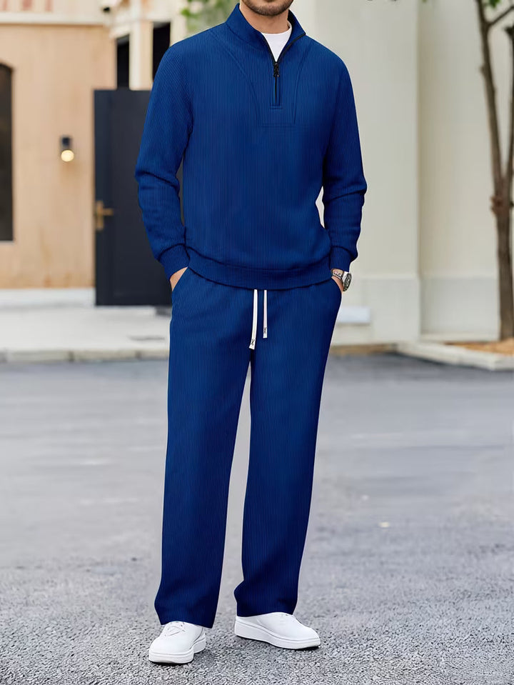 Cian - Quarter-Zip Two-Piece Tracksuit Set