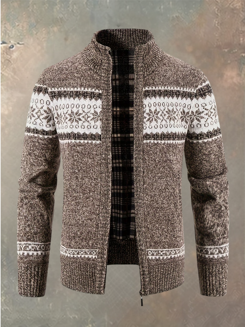 Gerran - Comfortable Zip-Up Knit Cardigan