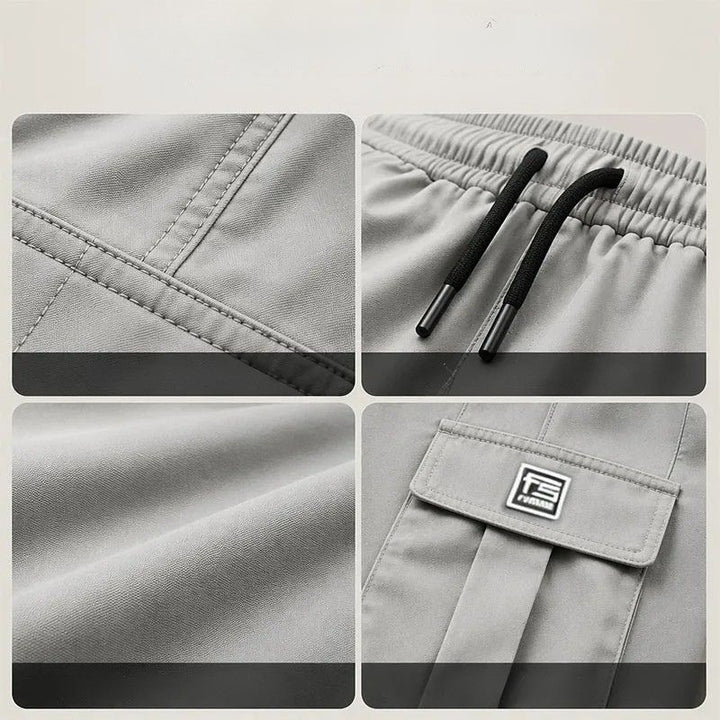 Nesham - Cargo Trousers With Drawstring Waist and Pockets