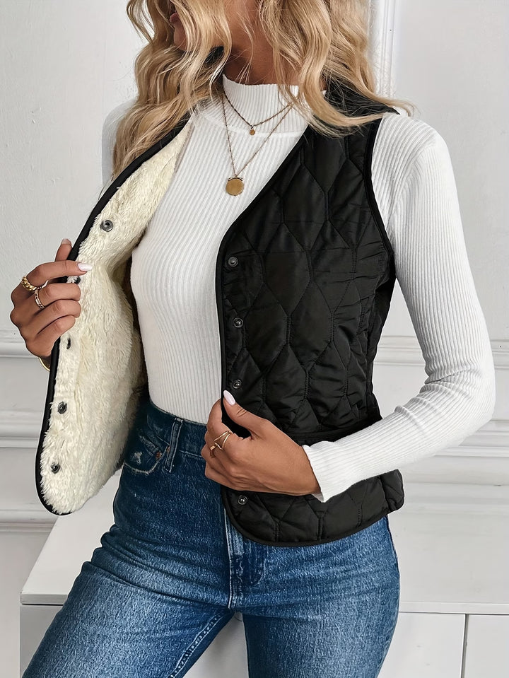 Mandia - Sleeveless Vest With Pockets