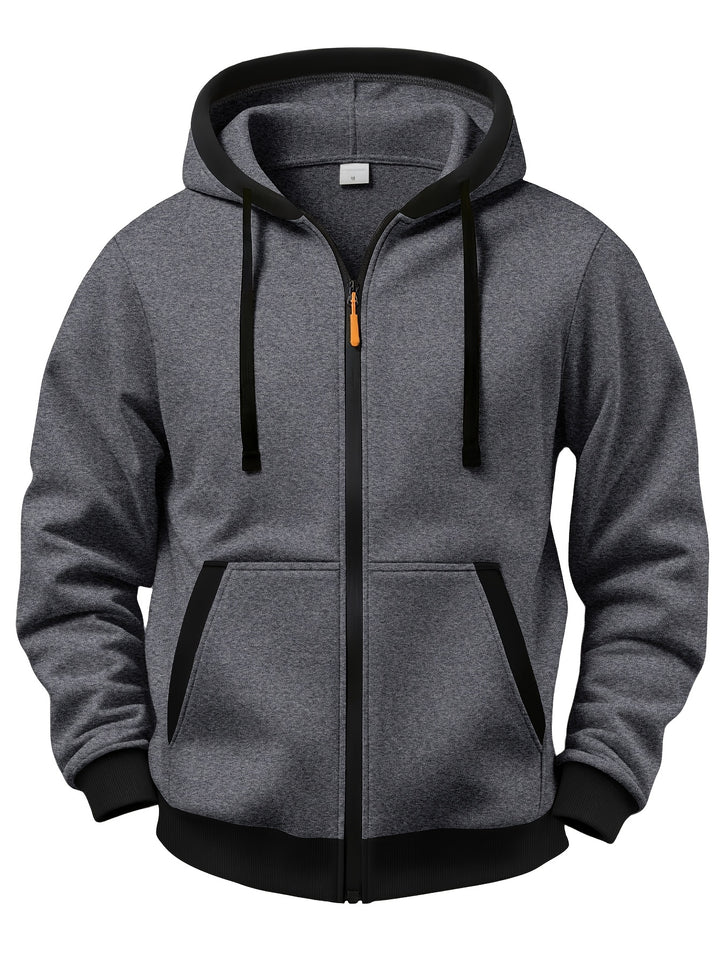 Mussoline - Casual Long Sleeve Winter Hooded With Zipper