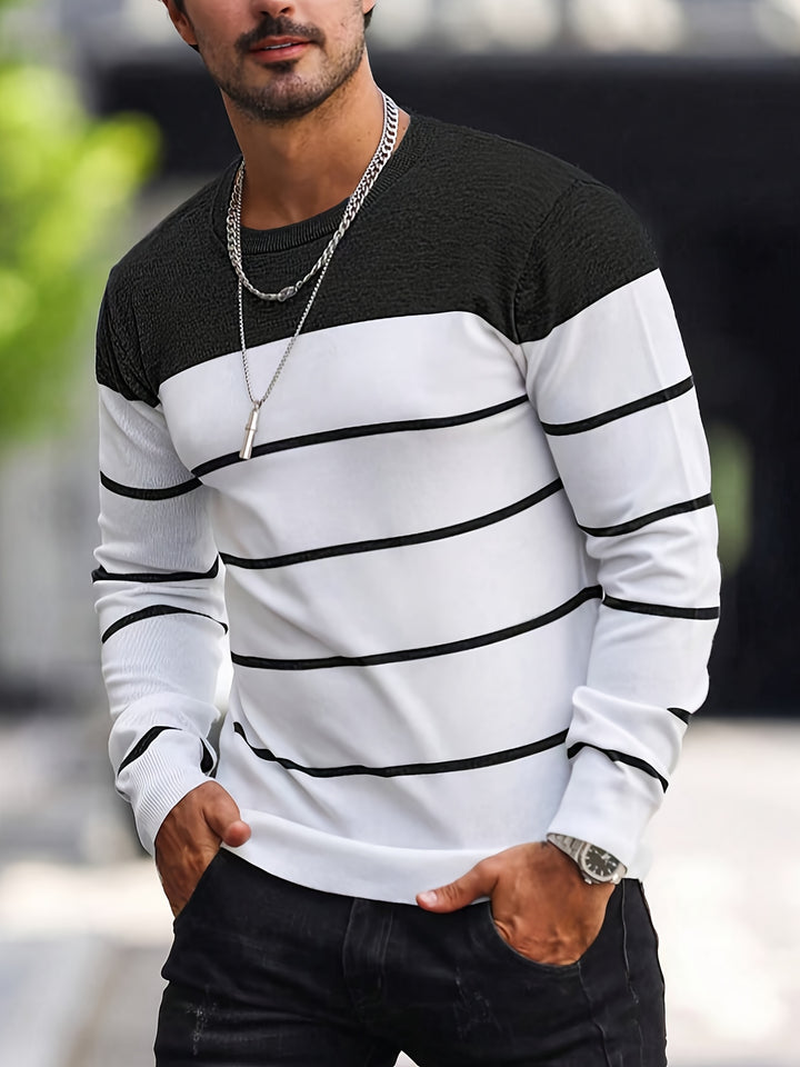 Michiel - Casual Striped Sweater With Long Sleeve