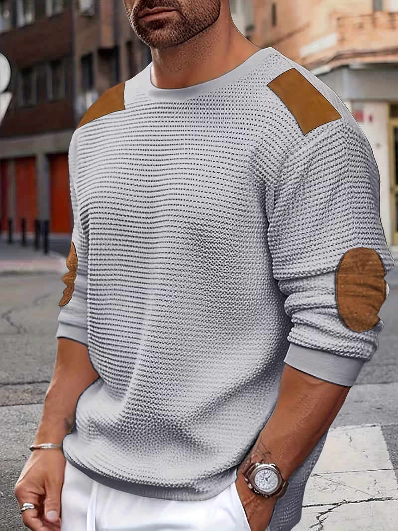 Joaol - Casual Waffle Knit Sweatshirt