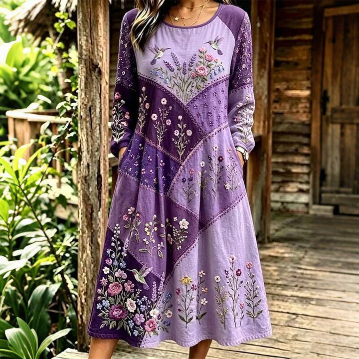 Voletta - Stylish Dress With Floral Pattern