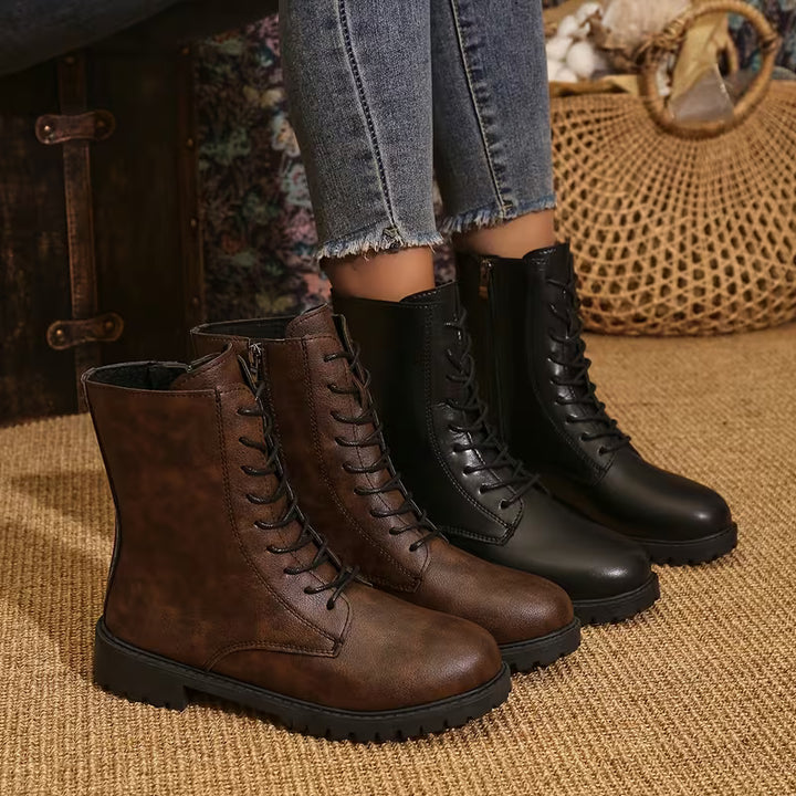Rawert - Comfortable Lace Up Ankle Boots