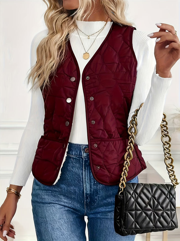 Mandia - Sleeveless Vest With Pockets