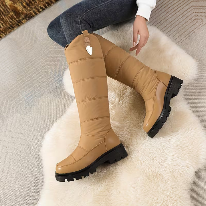 Menna - Winter Knee-High Boots With Anti-Skid Sole