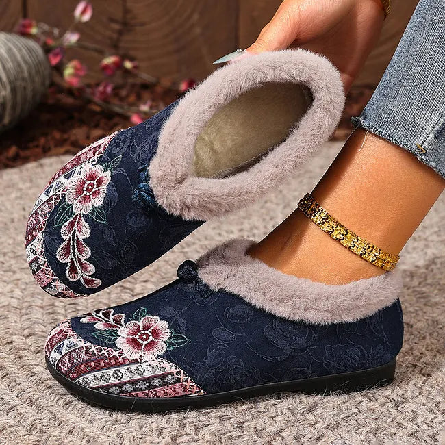 Dannelia - Faux Fur Comfortable Shoes