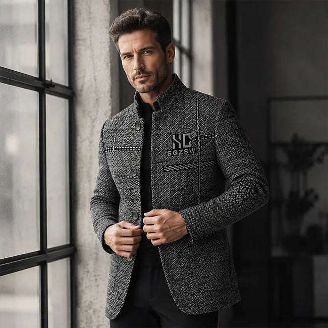 Jallen - Textured Knit Jacket With Pockets