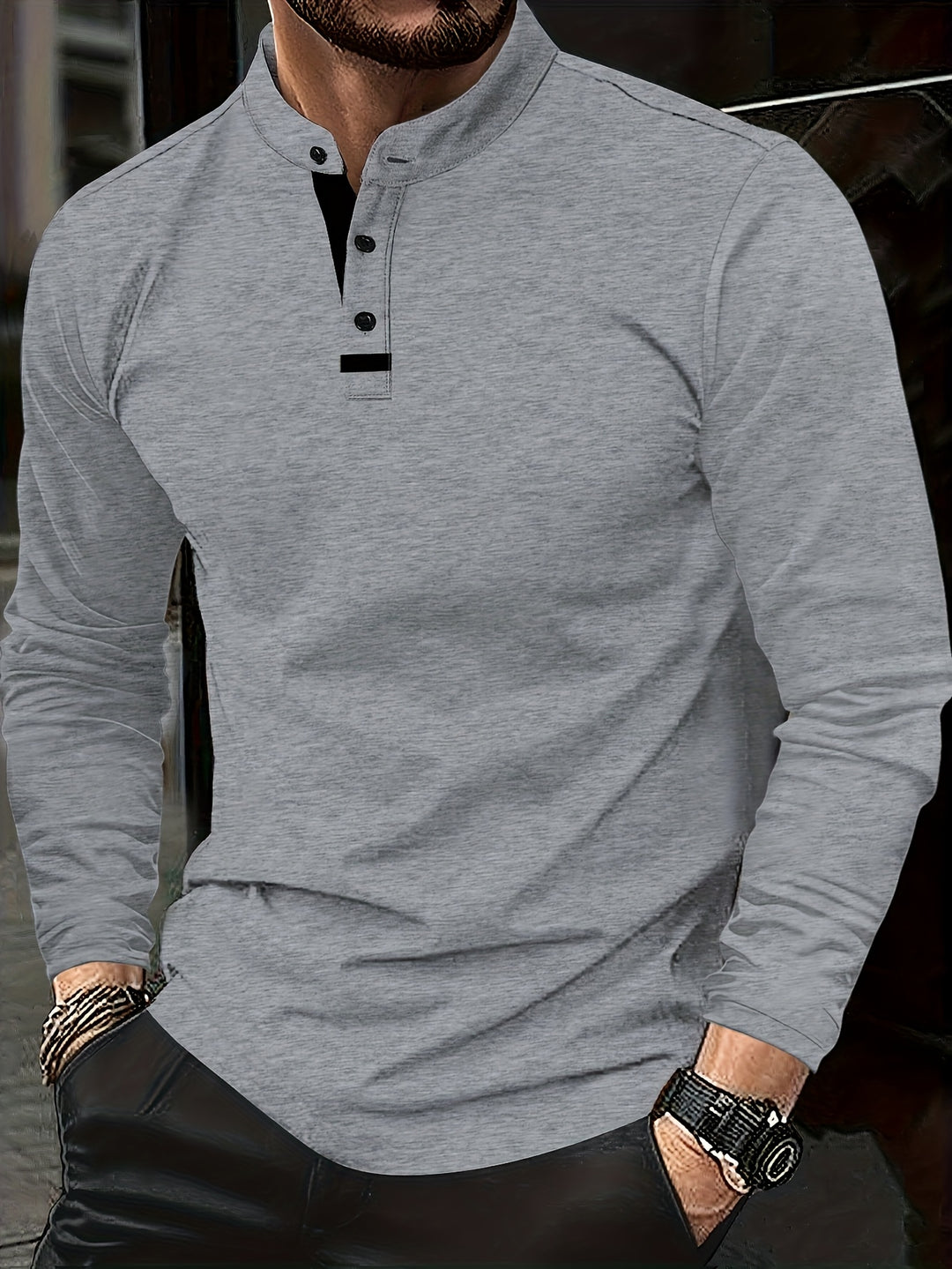Tselmeg - Long Sleeve Polo Shirt