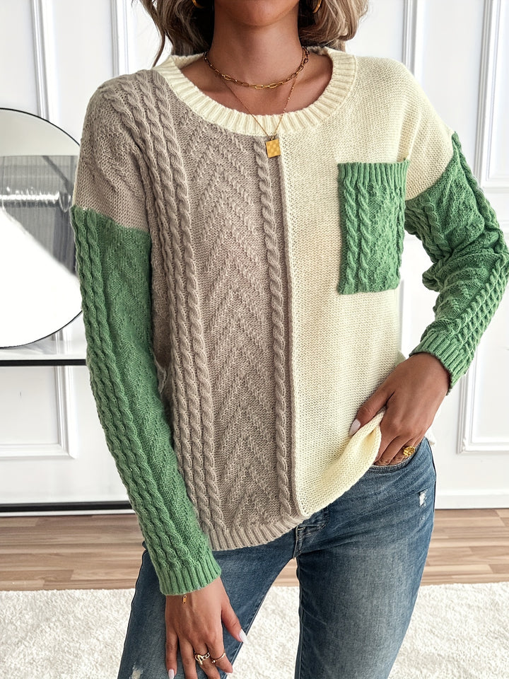 Klarysse - Long Sleeves Sweater With Pocket